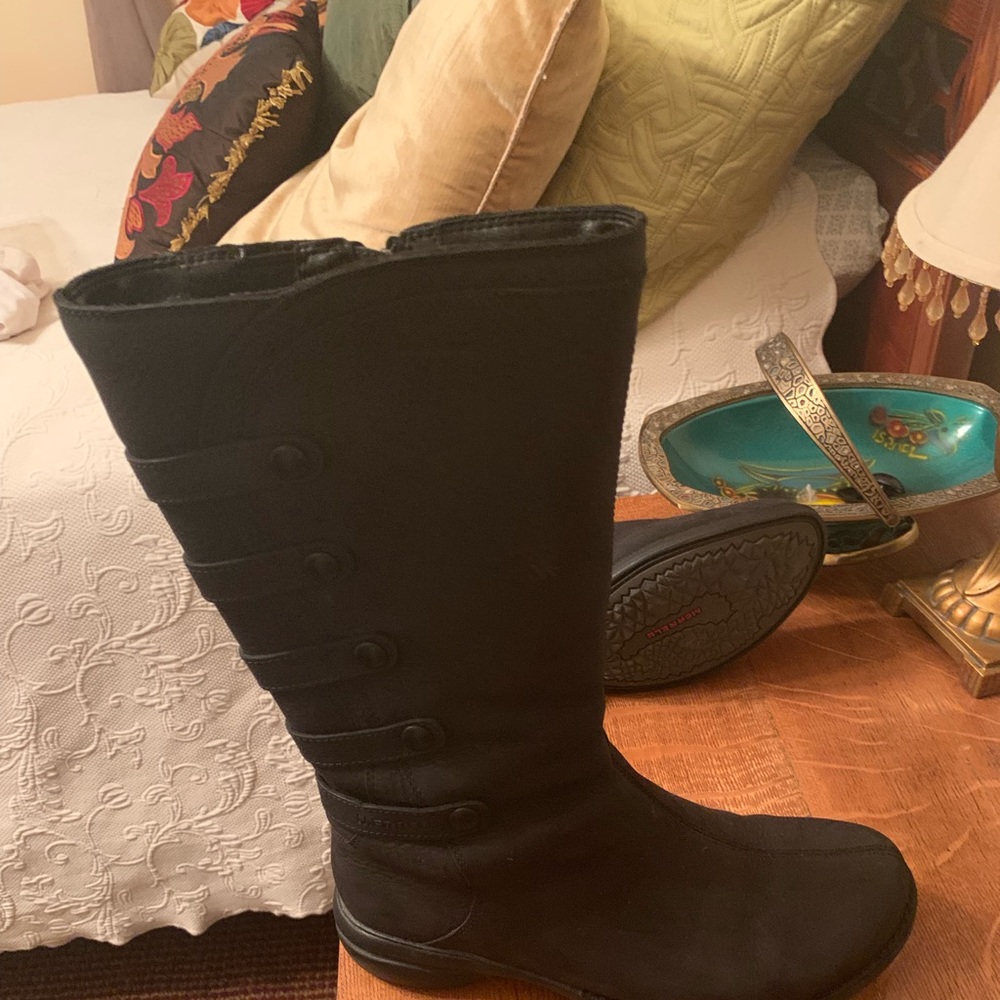 Merrell black tall boots
